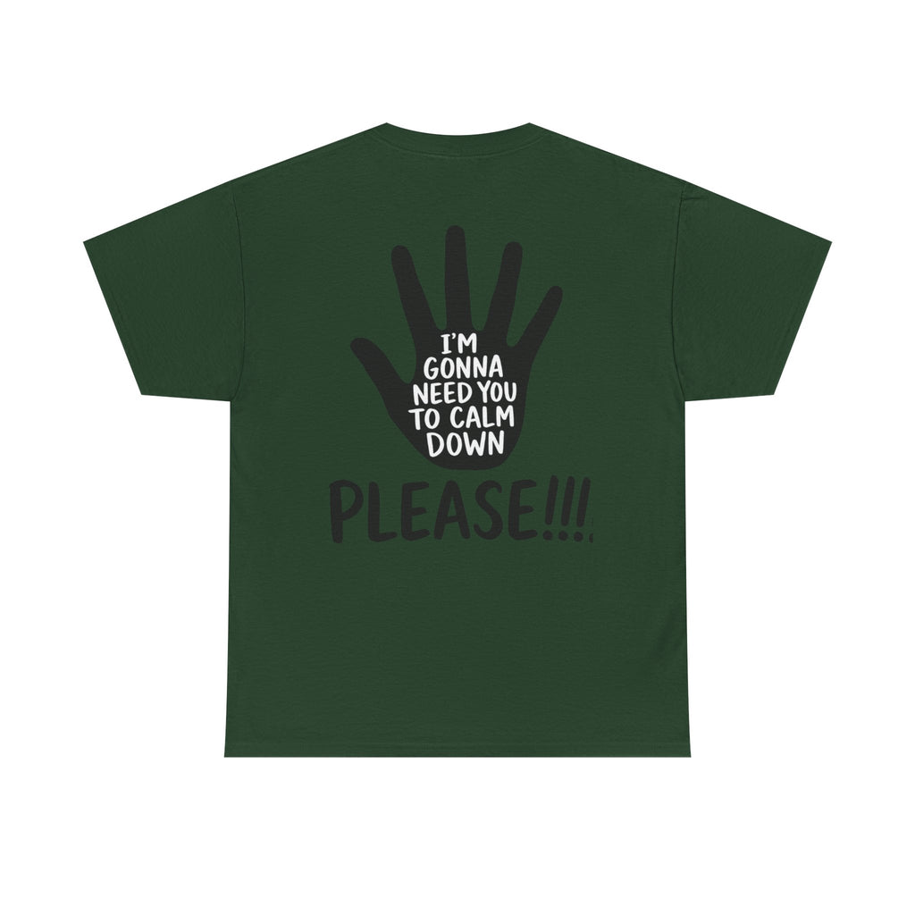 T-Shirt — "I’m Gonna Need You To Calm Down Please!!!!" Graphic Tee