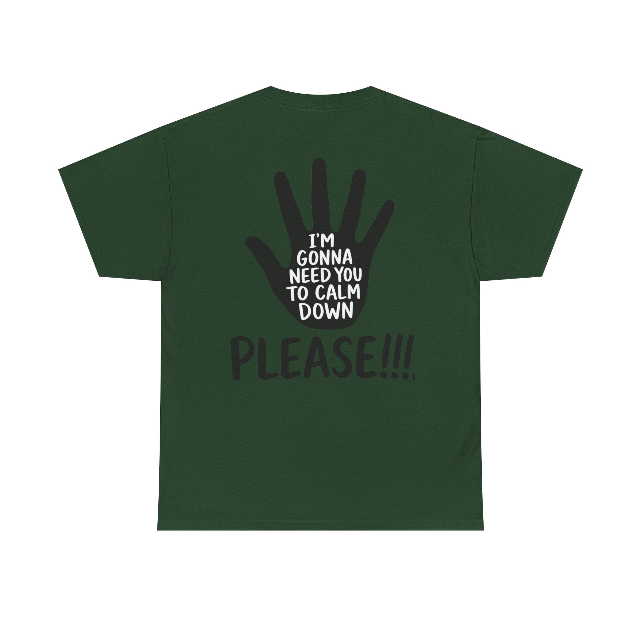T-Shirt — "I’m Gonna Need You To Calm Down Please!!!!" Graphic Tee