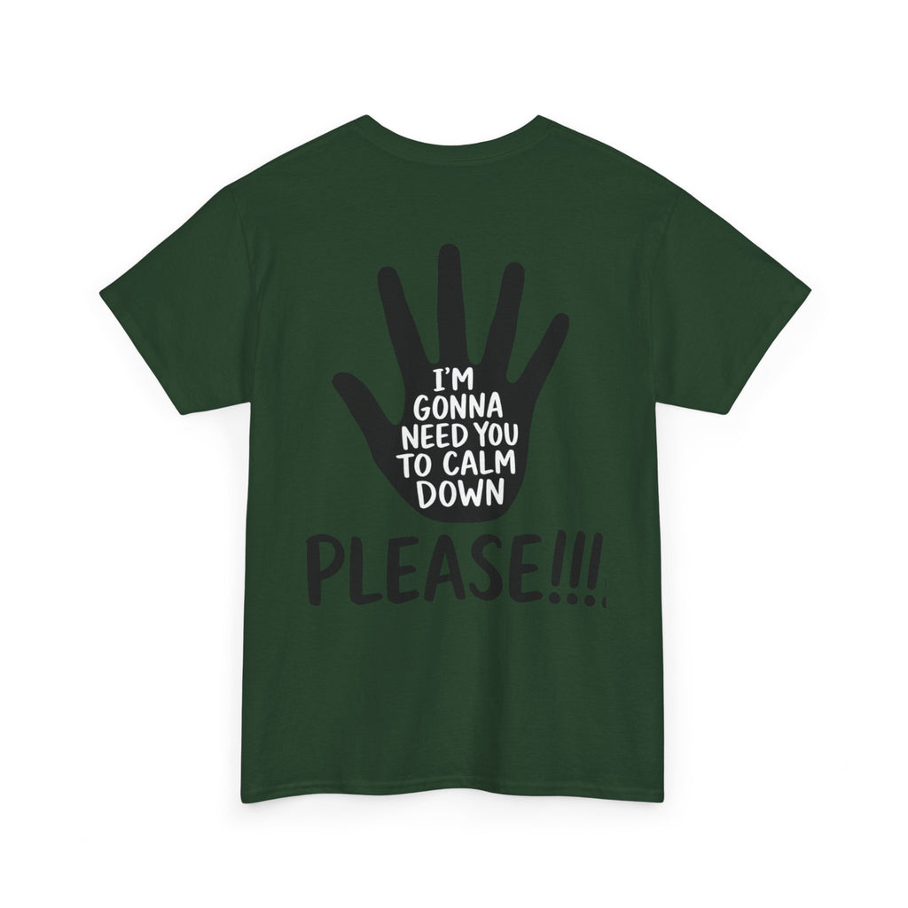 T-Shirt — "I’m Gonna Need You To Calm Down Please!!!!" Graphic Tee