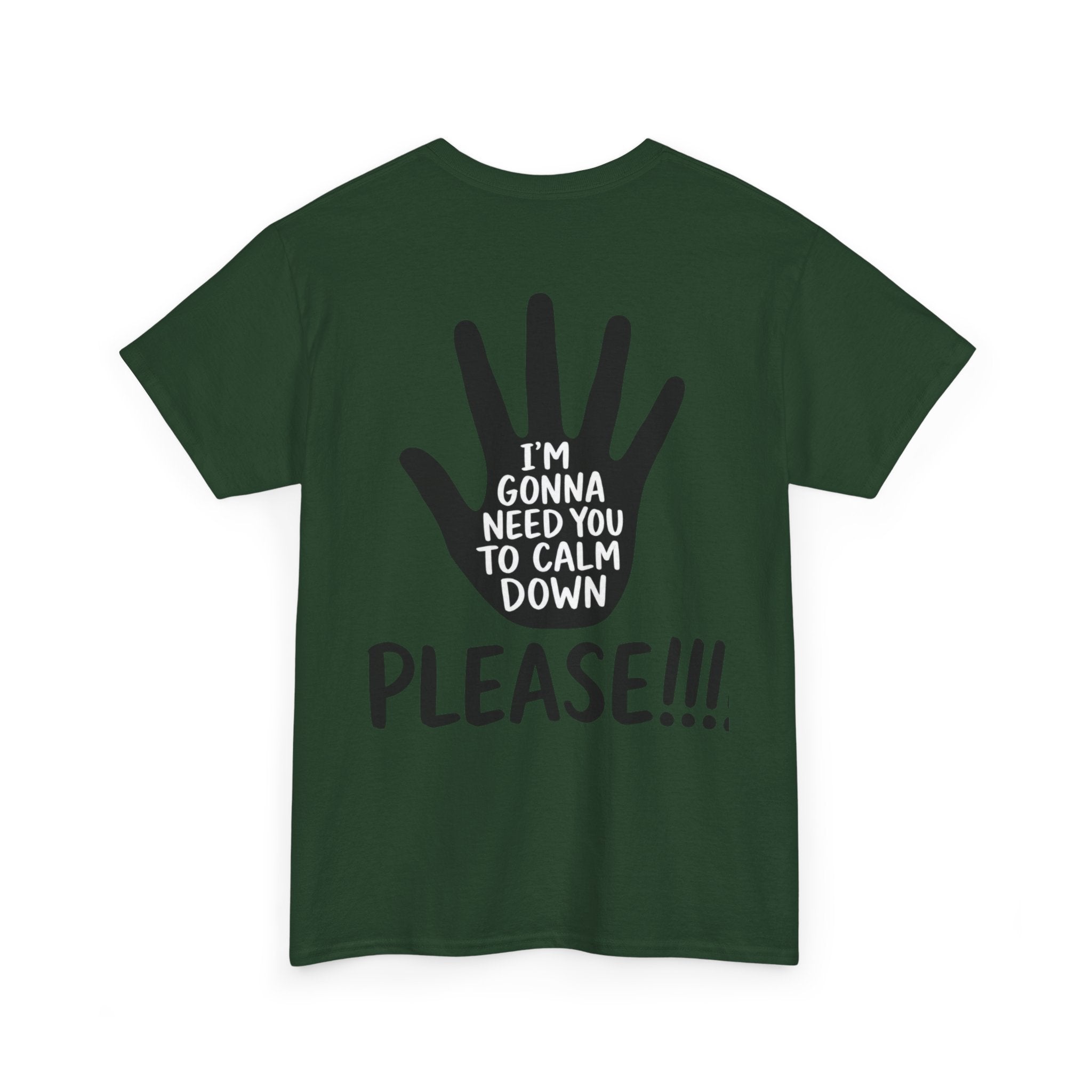 T-Shirt — "I’m Gonna Need You To Calm Down Please!!!!" Graphic Tee