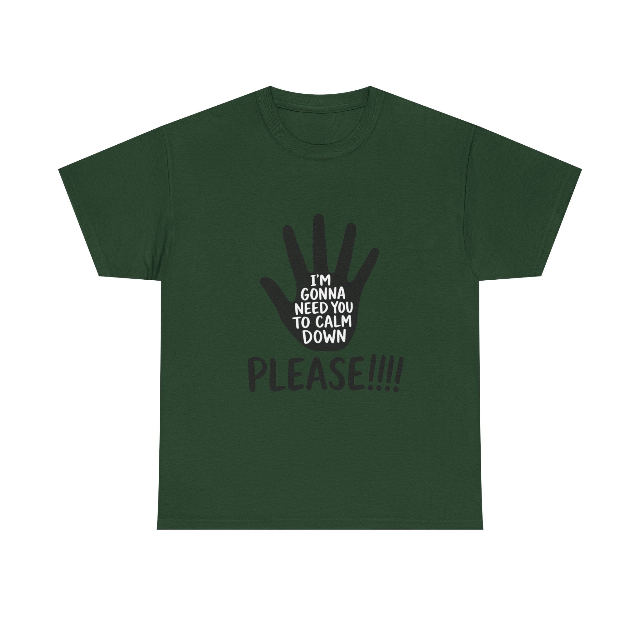 T-Shirt — "I’m Gonna Need You To Calm Down Please!!!!" Graphic Tee